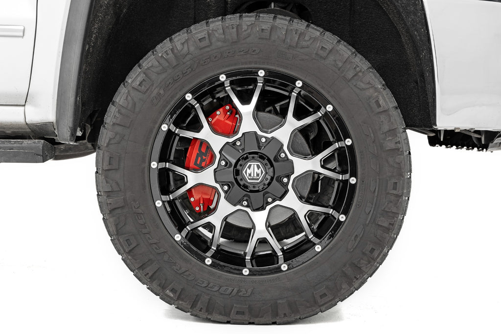 Caliper Covers | Front and Rear | Red | Ford F-150 2WD/4WD (2021-2023) Rough Country