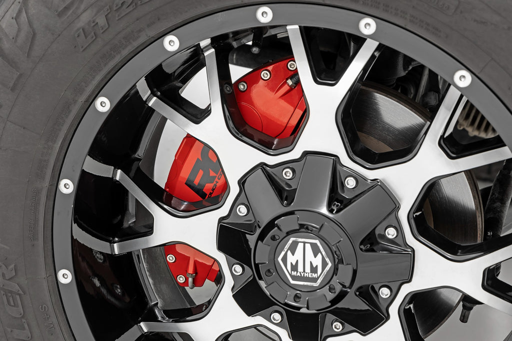 Caliper Covers | Front and Rear | Red | Toyota 4Runner 2WD/4WD (2003-2023) Rough Country