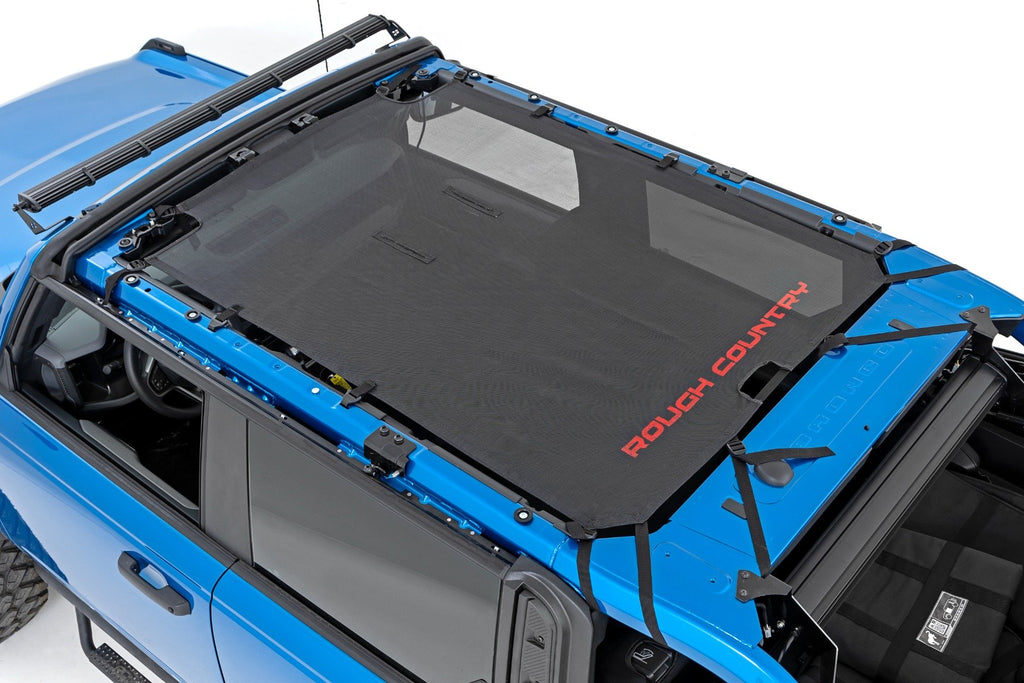Mesh Bikini Top Plus | Black | Ford Bronco 4WD (2021-2023) Rough Country