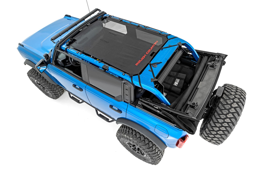 Mesh Bikini Top Plus | Black | Ford Bronco 4WD (2021-2023) Rough Country
