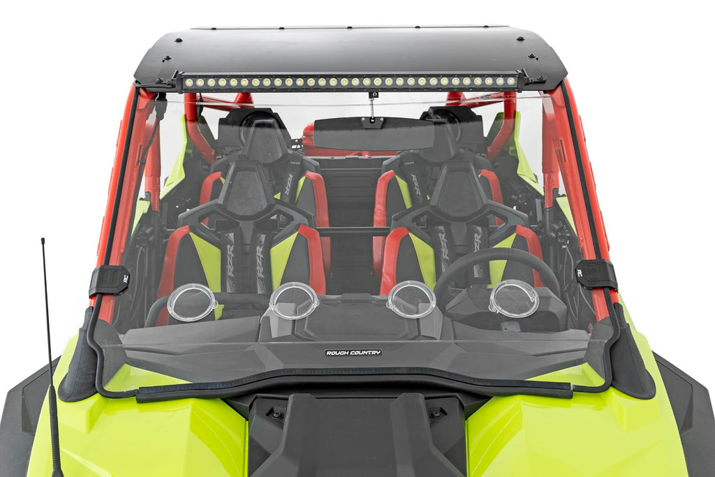 Vented Full Windshield | Scratch Resistant | Polaris RZR Pro/Turbo R Rough Country