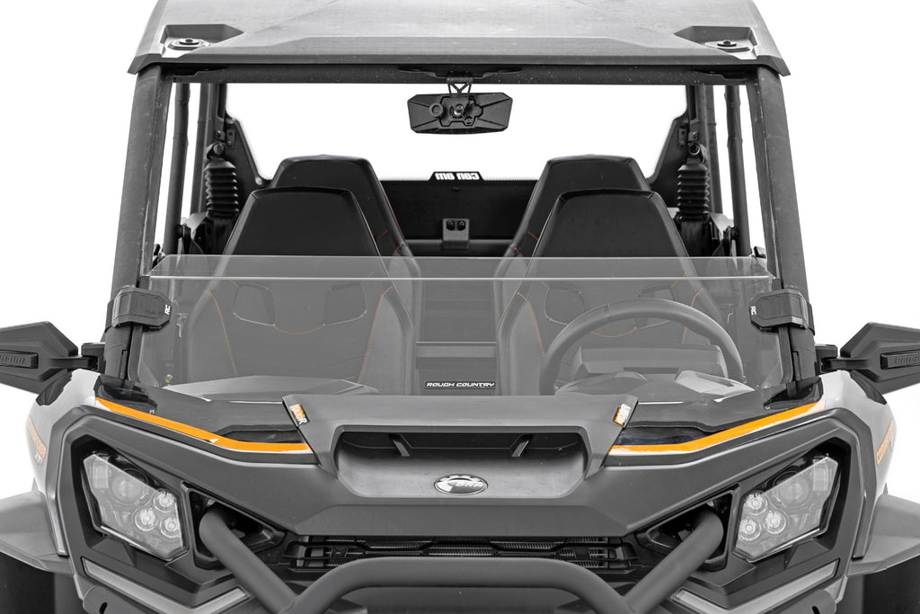 Half Windshield | Scratch Resistant | Can-Am Commander 1000R/Max Rough Country