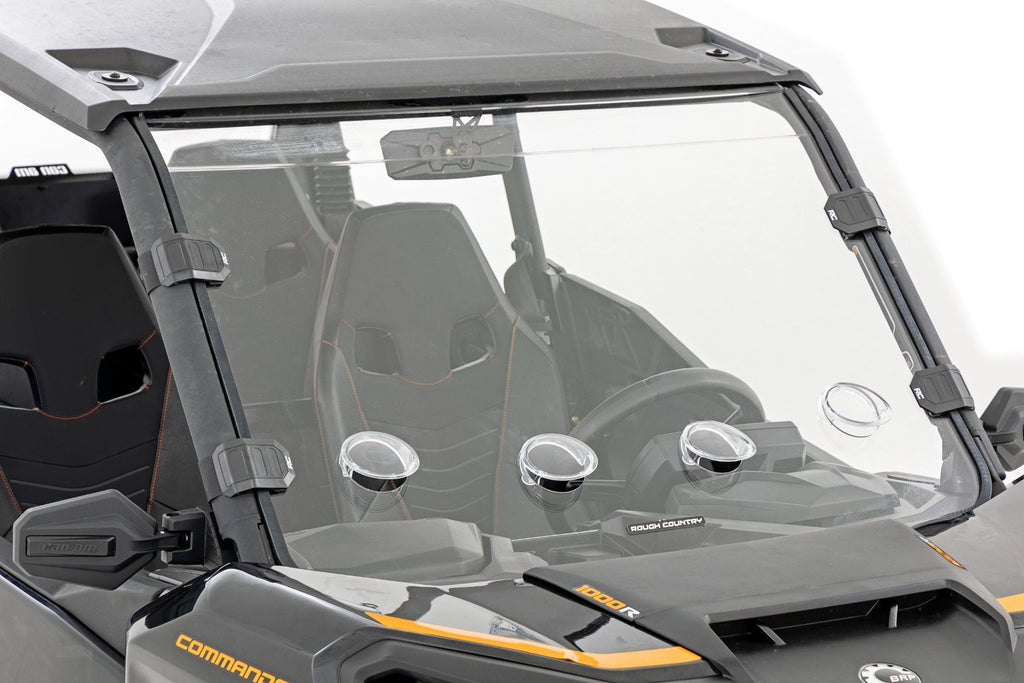 Vented Full Windshield | Scratch Resistant | Can-Am Commander 1000R/Max Rough Country