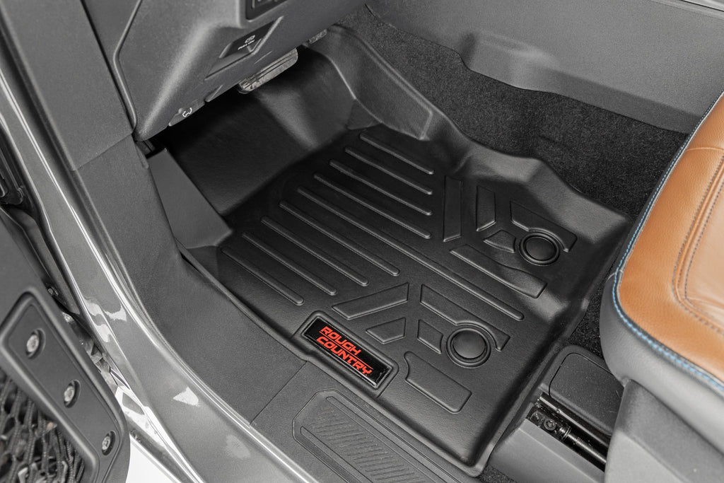 Floor Mats | Front & Rear | Ford Bronco (2 Door) 4WD (2021-2023) Rough Country