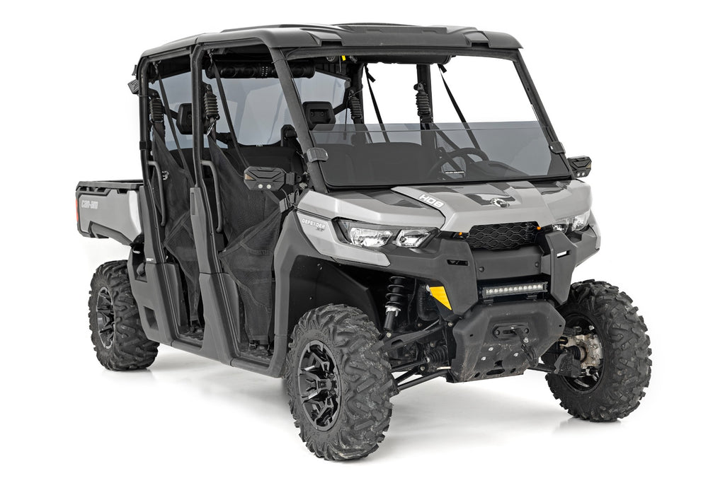 Tinted Half Windshield | Scratch Resistant | Can-Am Defender HD 5/HD 8/HD 9/HD 10 Rough Country