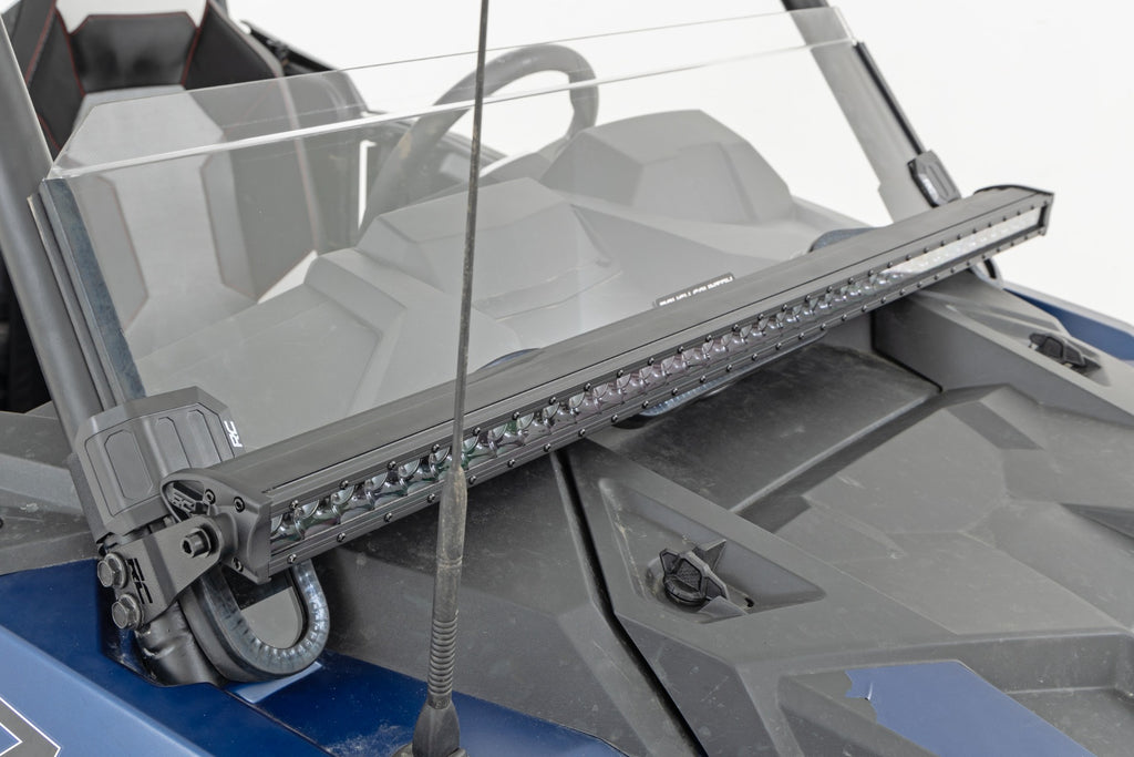 LED Light Kit | Front Mount | 40" Black Single Row | Polaris RZR XP 1000 Rough Country