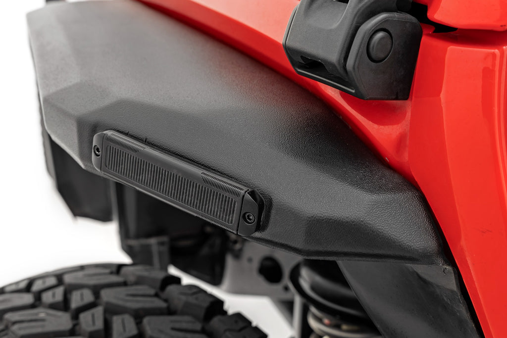High Clearance LED Flat Fender Flare Kit | UV Treated | | Jeep Wrangler JL (18-23) Rough Country