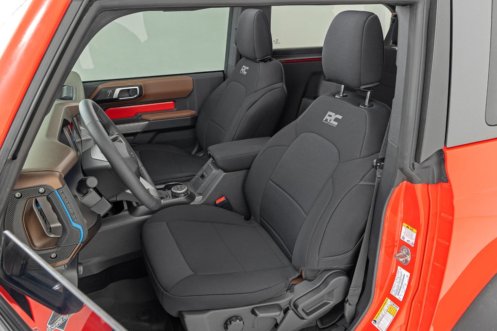 Seat Covers | Bucket Seats | FR & RR | Ford Bronco (2 Door) (21-23) Rough Country