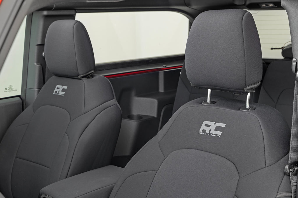 Seat Covers | Bucket Seats | FR & RR | Ford Bronco (2 Door) (21-23) Rough Country