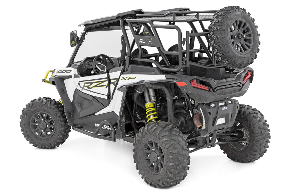 Tubular Rear Cargo Rack | Spare Tire Mount | Polaris RZR XP 1000 Rough Country
