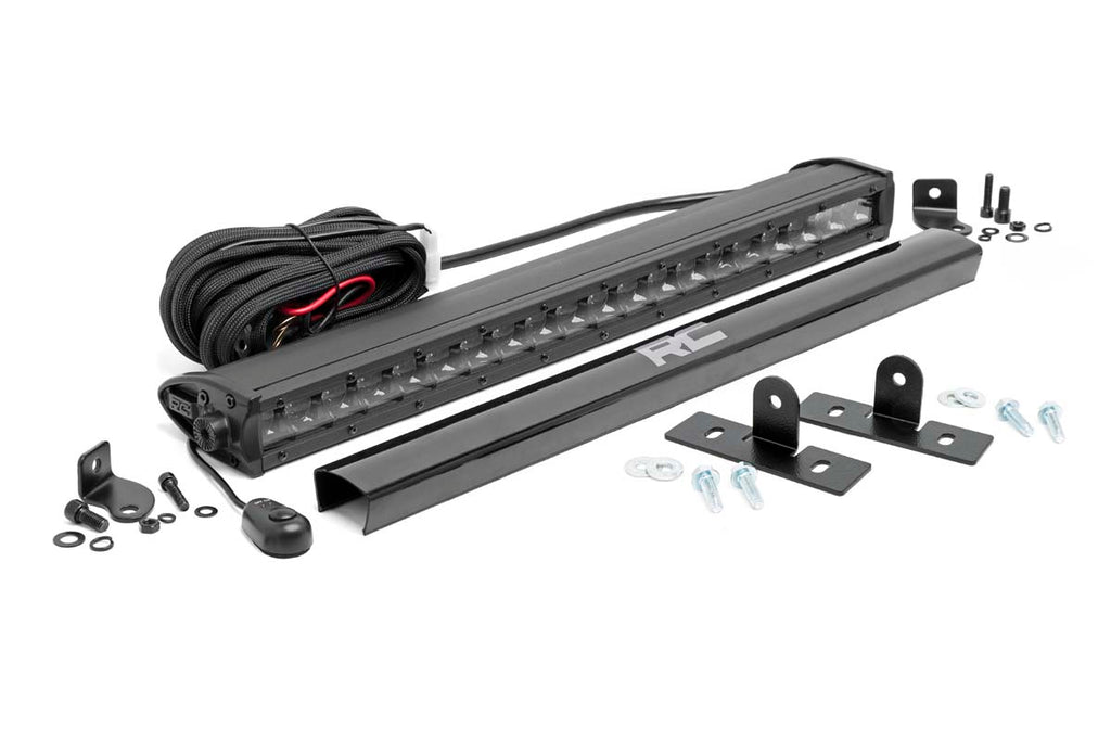 LED Light | Under Bed Mount | 20" Black Single Row | Midsize | Polaris Ranger 500/570/800 Rough Country