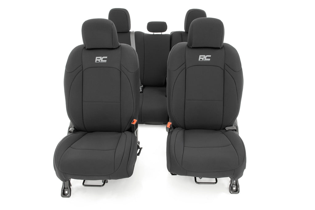 Seat Covers | Front and RR w/ Cup Holder | Jeep Gladiator JT (20-23) Rough Country