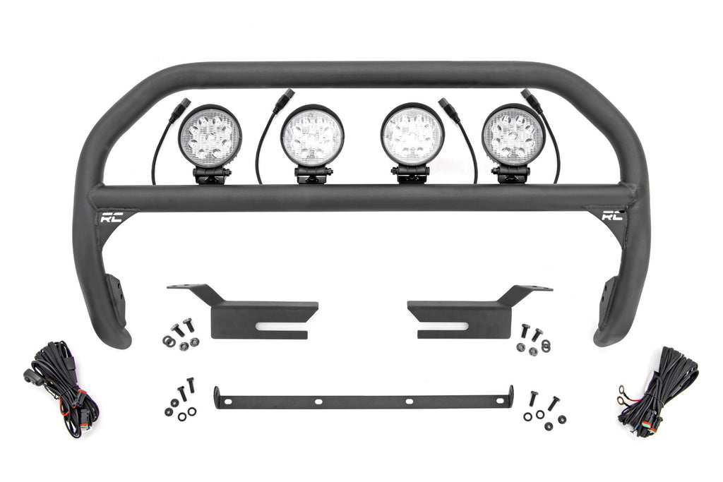 Nudge Bar | 4 Inch Round Led (x4) | Ford Bronco 4WD (2021-2023) Rough Country