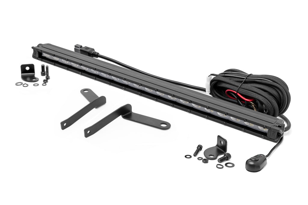 LED Light Kit | Bumper Mount | 20" Black Slim Line | Toyota Tundra (22-23) Rough Country
