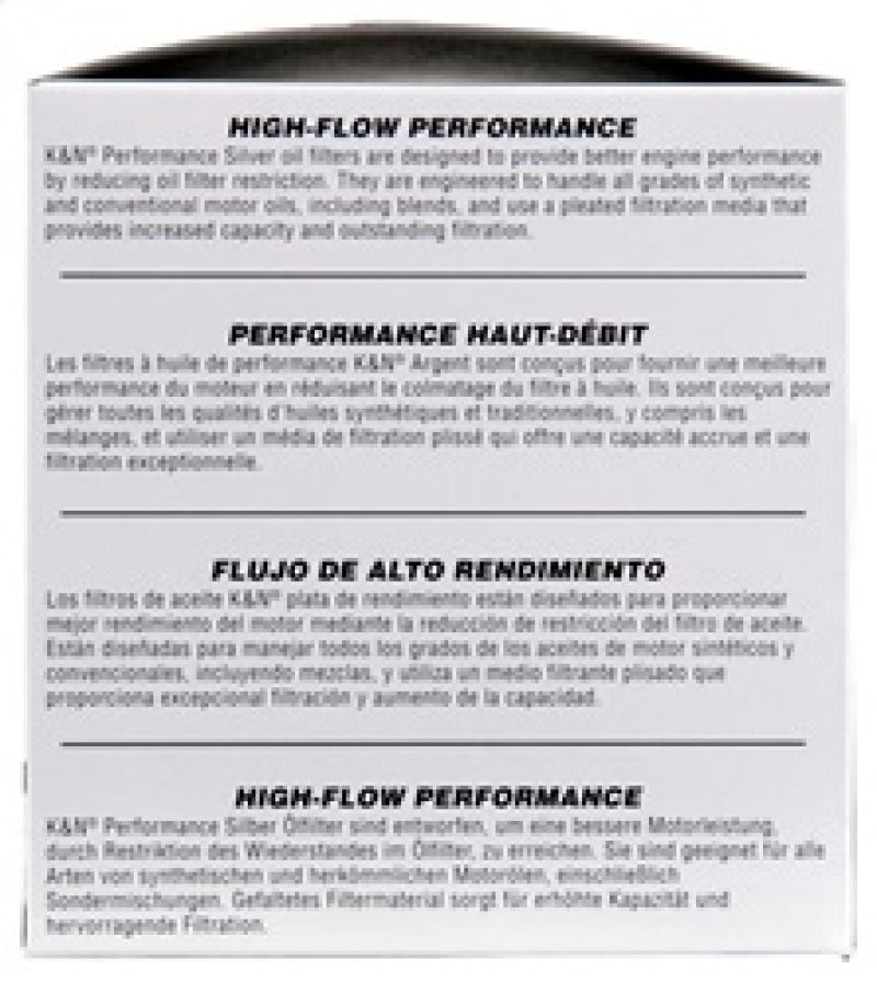 K&N Oil Filter for Ford/Lincoln/Mercury/Mazda/Chrysler/Dodge/Jeep/Cadillac/Ram 3.656in OD x 4in H K&N Engineering