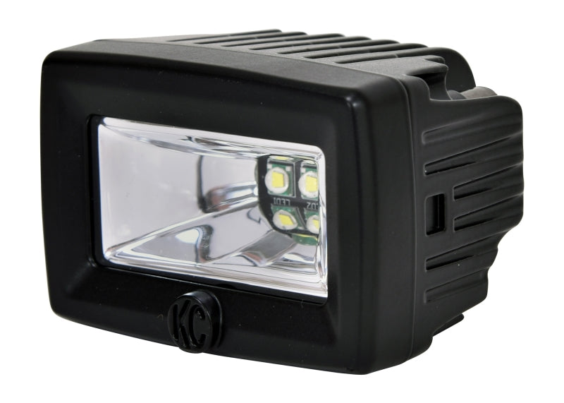 KC HiLiTES C-Series 2in. C2 LED Light 20w Area Flood Beam (Single) - Black KC HiLiTES