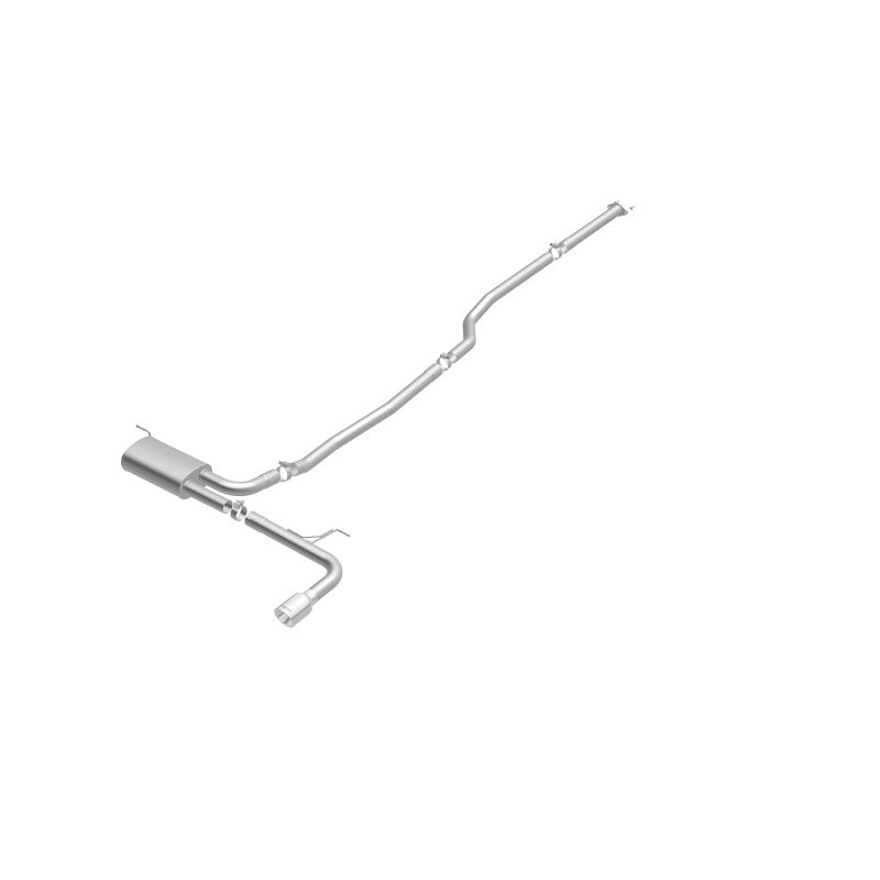 MagnaFlow Cat Back, SS, 2.5in, Street, Single Straight Pass. Polished 4in Tip, 2015 Ford Fusion 2.5L Magnaflow