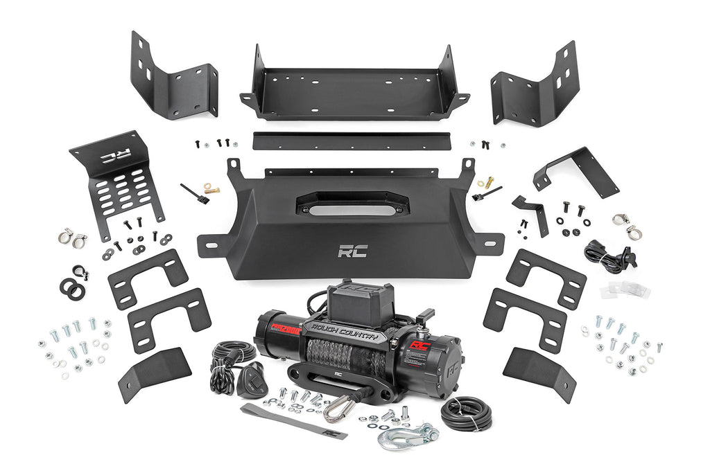 Hidden Winch Mount | 12000S | Ford Bronco 4WD (2021-2023) Rough Country