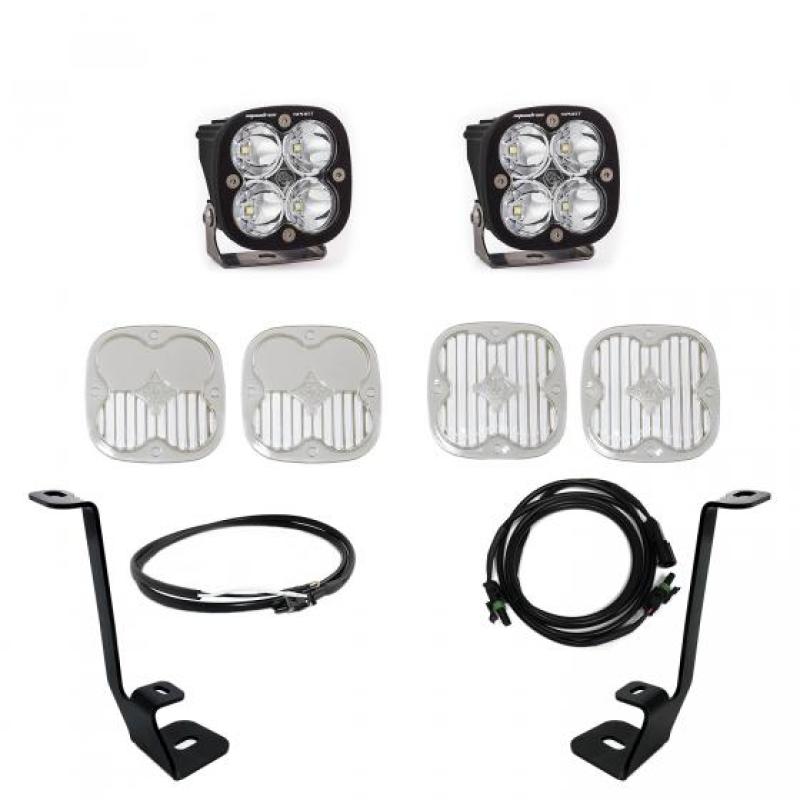 Baja Designs 2021+ Ford F150 A Pillar Kit Squadron Sport Spot with Upfitter Baja Designs