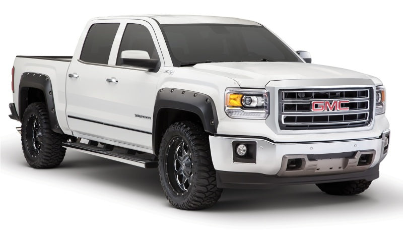 Bushwacker 14-15 GMC Sierra 1500 Pocket Style Flares 4pc - Black Bushwacker