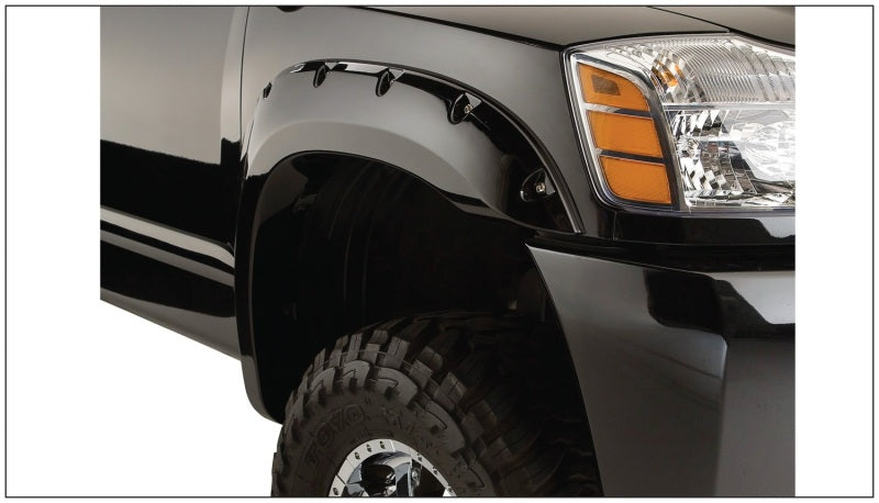 Bushwacker 04-15 Nissan Titan Pocket Style Flares 4pc 67.1/78.9/84/96in - Black Bushwacker