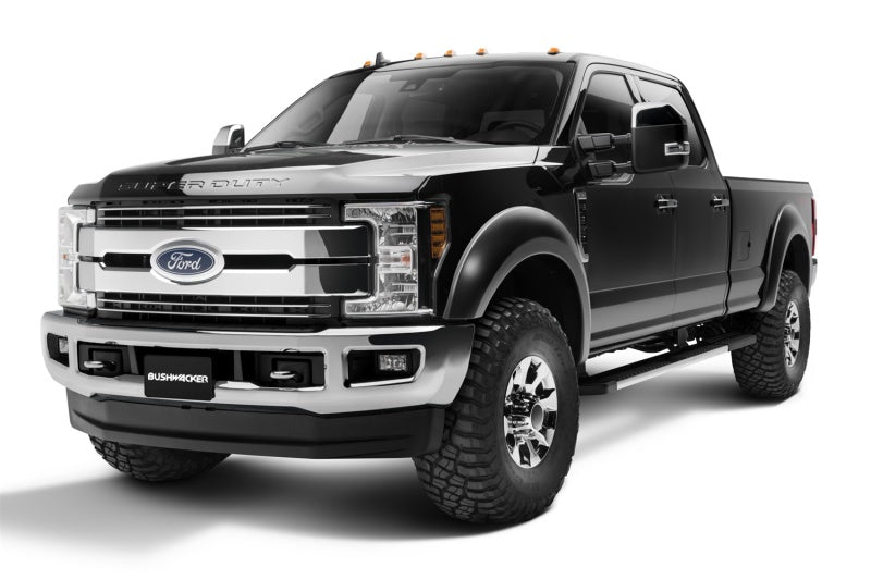 Bushwacker 17-18 Ford F-250 Super Duty Extend-A-Fender Style Flares 4pc - Black Bushwacker
