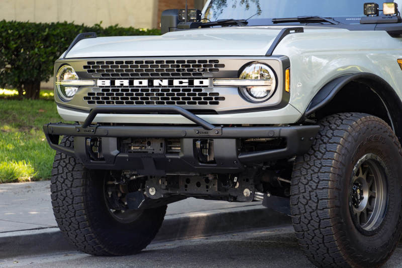 DV8 Offroad 21-22 Ford Bronco Factory Front Bumper Licence Relocation Bracket - Front DV8 Offroad