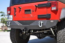 Load image into Gallery viewer, DV8 Offroad 07-18 Jeep Wrangler JK Steel Mid Length Rear Bumper DV8 Offroad