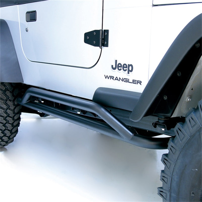 Rugged Ridge RRC Rocker Guards Black 87-06 Jeep Wrangler Rugged Ridge
