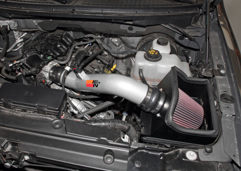 K&N 11-13 Ford Edge 3.5/3.7L-V6 Silver High Flow Performance Kit K&N Engineering