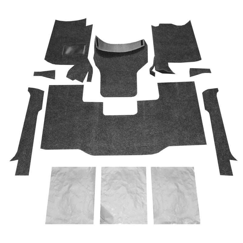 BedRug 76-95 Jeep CJ-7/YJ Front Kit 8pc Floor Kit (Incl Heat Shields) BedRug
