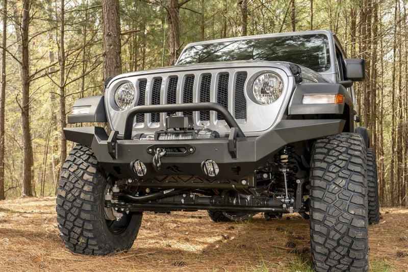 Rugged Ridge HD Bumper Full Width Front 07-18 Jeep Wrangler JK 18-20 Jeep Wrangler JL 2020 JT Rugged Ridge