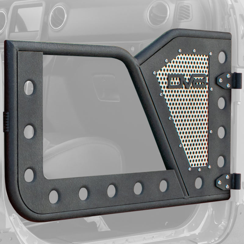 DV8 Offroad Jeep 18+ Wrangler JL / 20+ Gladiator JT Front Rock Doors w/ Perforated Aluminum Mesh DV8 Offroad