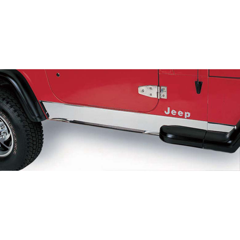 Rugged Ridge 97-06 Jeep Wrangler TJ Stainless Steel Rocker Panel Cover Rugged Ridge