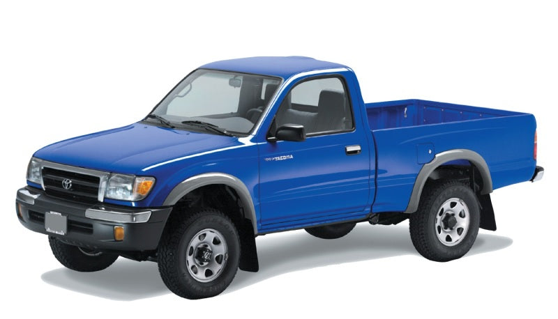 Bushwacker 95-00 Toyota Tacoma Fleetside Extend-A-Fender Style Flares 4pc w/ 4WD Only - Black Bushwacker