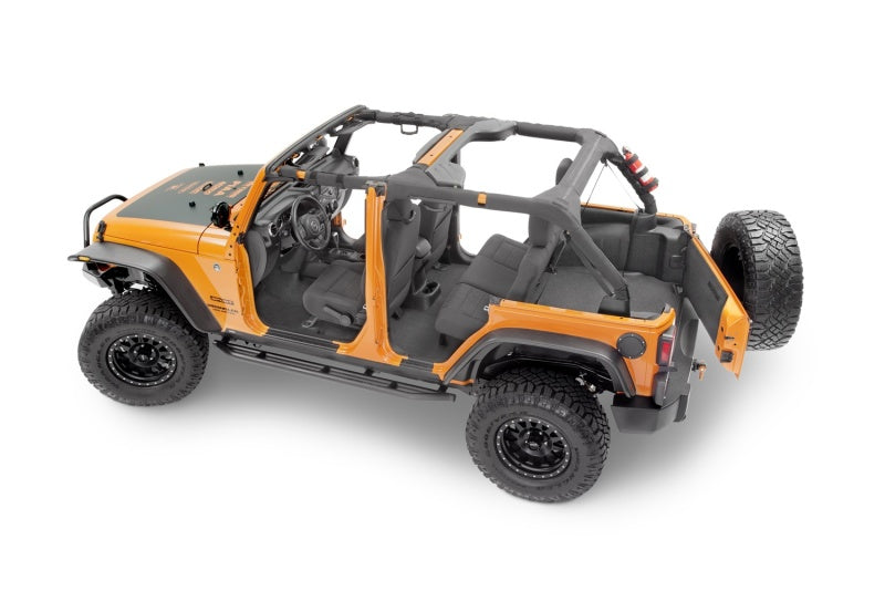 BedRug 07-16 Jeep JK Unlimited 4Dr Front 4pc BedTred Floor Kit (Incl Heat Shields) BedRug