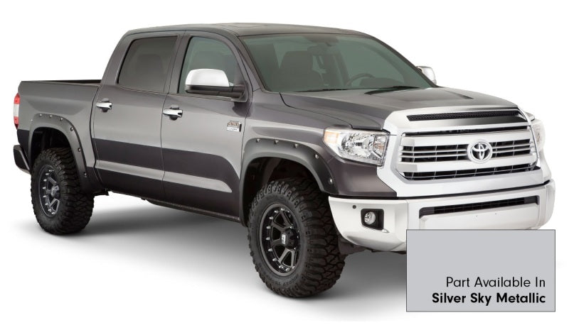 Bushwacker 16-18 Toyota Tundra Fleetside Pocket Style Flares 4pc 66.7/78.7/97.6in Bed - Silver Sky Bushwacker