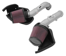 Load image into Gallery viewer, K&amp;N 14-15 Infiniti Q50 3.7L V6 Dual Silver Typhoon Short Ram Intakes K&amp;N Engineering