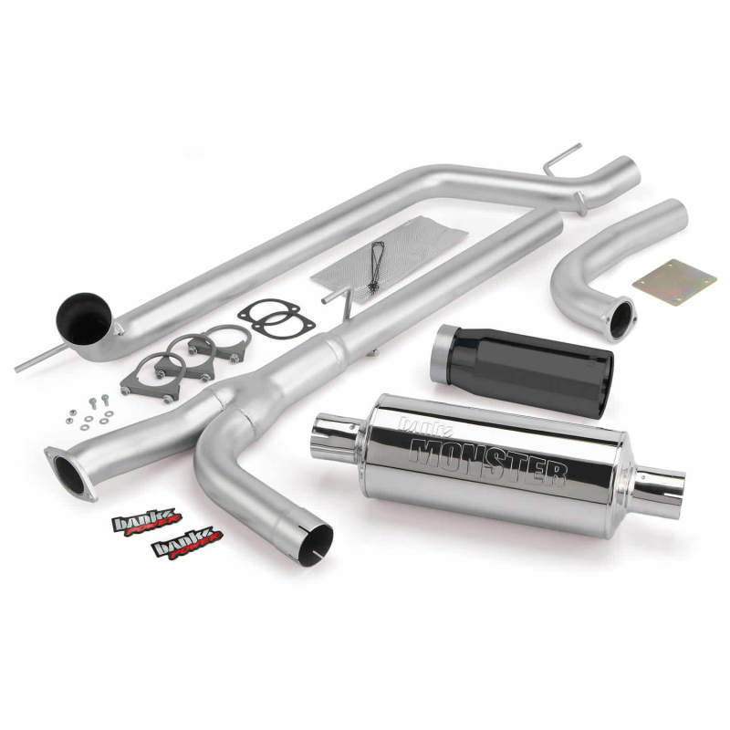 Banks Power 04-14 Nissan 5.6L Titan (All) Monster Exhaust System - SS Single Exhaust w/ Black Tip Banks Power