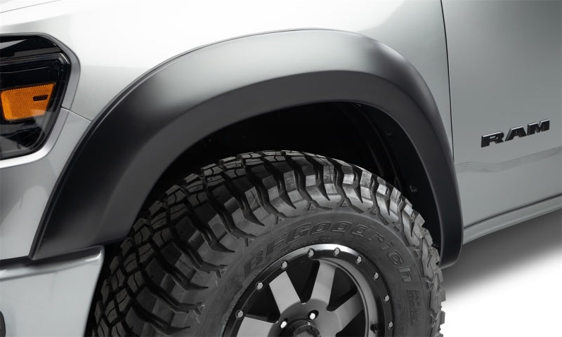 Bushwacker 19-22 Ram 1500 (Excl. Rebel/TRX) 67.4 & 76.3in Bed Extend-A-Fender Flares 4pc - Smth Blk Bushwacker