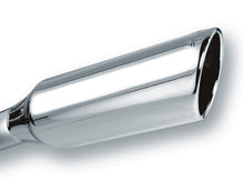 Load image into Gallery viewer, Borla 2.25in Inlet 4in Round Rolled Angle Cut x 12in Long Embossed Exhaust Tip Borla