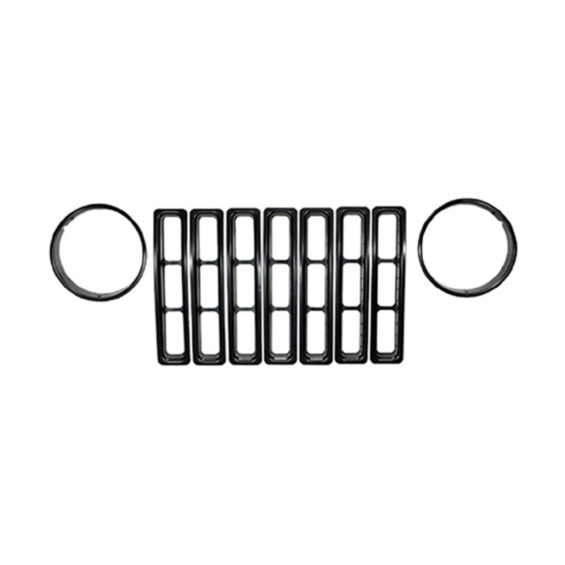 Rugged Ridge Headlight Bezels Black 97-06 Jeep Wrangler Rugged Ridge