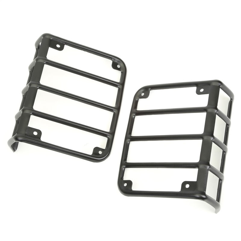 Rugged Ridge 07-18 Jeep Wrangler Textured Black Tail Light Euro Guards Rugged Ridge