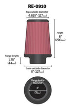 Load image into Gallery viewer, K&amp;N Universal Rubber Filter 3inch FLG / 5inch OD-B / 4-5/8inch OD-T / 8inch H K&amp;N Engineering