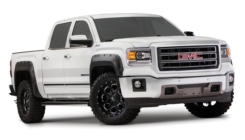 Bushwacker 14-15 GMC Sierra 1500 Pocket Style Flares 4pc - Black Bushwacker