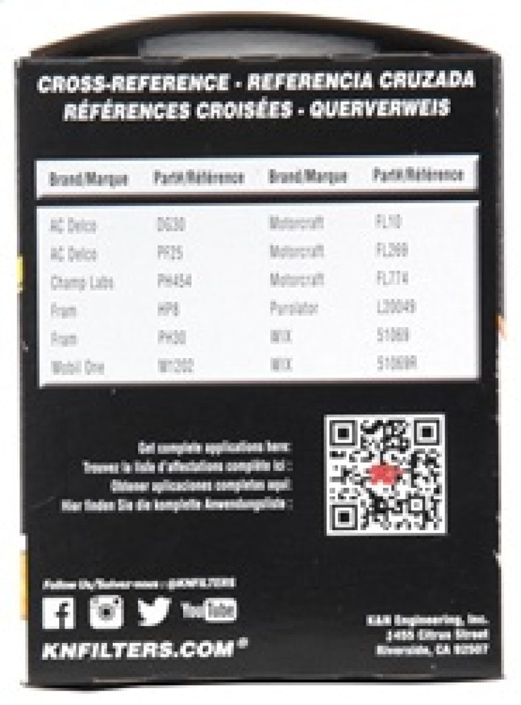 K&N Oil Filter OIL FILTER; AUTOMOTIVE K&N Engineering