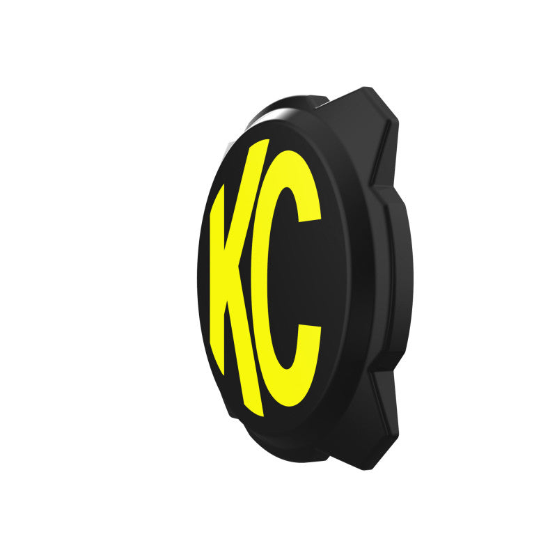 KC HiLiTES 6in. Hard Cover for Gravity Pro6 LED Lights (Single) - Black w/Yellow KC Logo KC HiLiTES