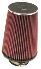 Load image into Gallery viewer, K&amp;N Universal ChromeRound Tapered Air Filter 3in Flange ID / 6in Base OD / 4.5in Top OD / 8in Height K&amp;N Engineering