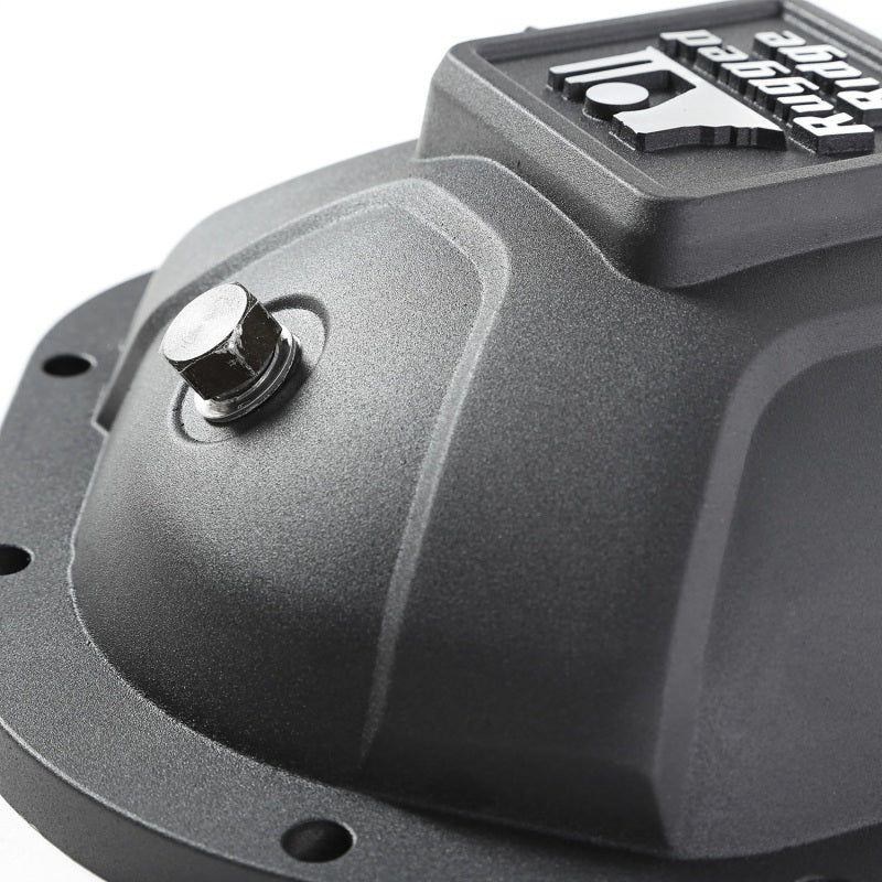 Rugged Ridge Boulder Aluminum Differential Cover Dana 44 Black Rugged Ridge