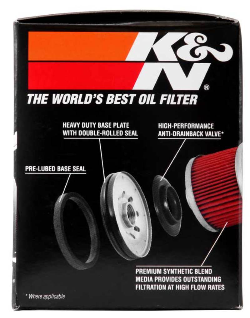 K&N Kawasaki 2.688in OD x 2.781in H Oil Filter K&N Engineering